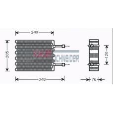 8714801 KUHLER SCHNEIDER Испаритель, кондиционер