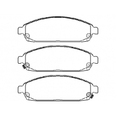 MDB2705 MINTEX Комплект тормозных колодок, дисковый тормоз