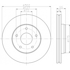 8DD 355 119-191 HELLA PAGID Тормозной диск