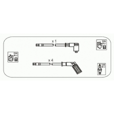 AFS59 JANMOR Комплект проводов зажигания