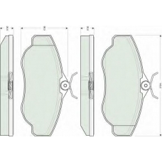 GDB1539 TRW Комплект тормозных колодок, дисковый тормоз