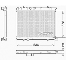 DRM07021 DENSO Радиатор, охлаждение двигателя