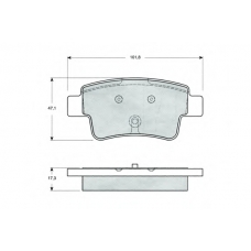 PF1462 PROCODIS FRANCE Комплект тормозных колодок, дисковый тормоз