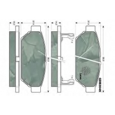 GDB3045 TRW Комплект тормозных колодок, дисковый тормоз