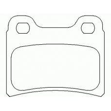 MDB1554 MINTEX Комплект тормозных колодок, дисковый тормоз