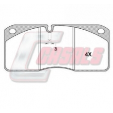 BKM733 CASALS Комплект тормозных колодок, дисковый тормоз