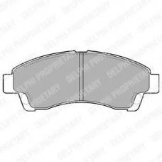 LP1937 DELPHI Комплект тормозных колодок, дисковый тормоз