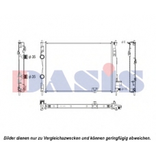 070001N AKS DASIS Радиатор, охлаждение двигателя