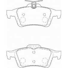 FD7274A NECTO Комплект тормозных колодок, дисковый тормоз