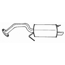 44611 SIGAM Глушитель выхлопных газов конечный