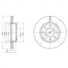 BG2565 DELPHI Тормозной диск