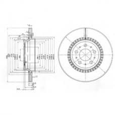 BG3782 DELPHI Тормозной диск