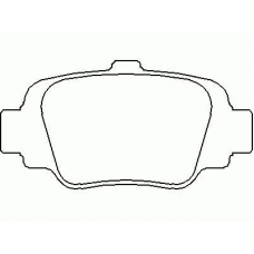 P 56 032 BREMBO Комплект тормозных колодок, дисковый тормоз