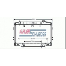 3201561 KUHLER SCHNEIDER Радиатор, охлаждение двигател