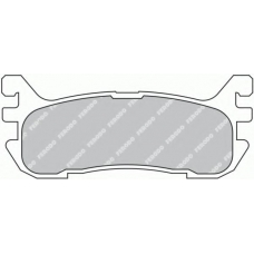 FDB1012 FERODO Комплект тормозных колодок, дисковый тормоз