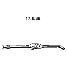 17.0.36 EBERSPACHER Средний глушитель выхлопных газов