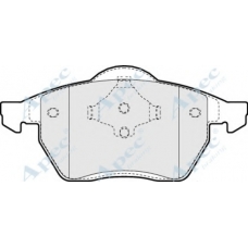 PAD875 APEC Комплект тормозных колодок, дисковый тормоз