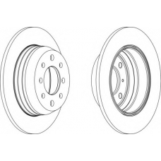 DDF002-1 FERODO Тормозной диск