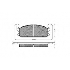 31025 SPIDAN Комплект тормозных колодок, дисковый тормоз