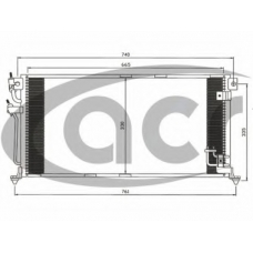 300586 ACR Конденсатор, кондиционер