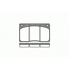 0044.00 REMSA Комплект тормозных колодок, дисковый тормоз