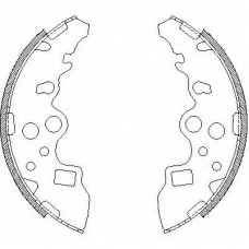 Z4159.00 WOKING Комплект тормозных колодок