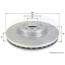 ADC1648V COMLINE Тормозной диск