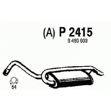 P2415 FENNO Глушитель выхлопных газов конечный