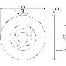 8DD 355 113-861 HELLA Тормозной диск