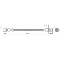 VBH798 MOTAQUIP Тормозной шланг