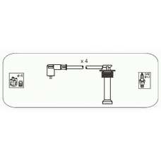 FS20 JANMOR Комплект проводов зажигания