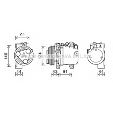 SUK088 AVA Компрессор, кондиционер