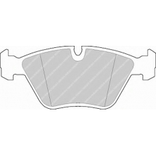 FSL577 FERODO Комплект тормозных колодок, дисковый тормоз