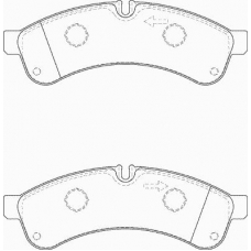 FD7331V NECTO Комплект тормозных колодок, дисковый тормоз