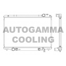 102374 AUTOGAMMA Радиатор, охлаждение двигателя