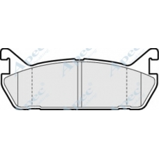 PAD683 APEC Комплект тормозных колодок, дисковый тормоз