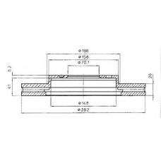 BSF4844 QUINTON HAZELL Тормозной диск
