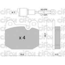 822-027-0K CIFAM Комплект тормозных колодок, дисковый тормоз