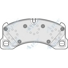 PAD1670 APEC Комплект тормозных колодок, дисковый тормоз