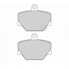 FD6774A NECTO Комплект тормозных колодок, дисковый тормоз