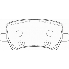 FD7438A NECTO Комплект тормозных колодок, дисковый тормоз