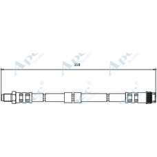 HOS3789 APEC Тормозной шланг