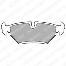 LP669 DELPHI Комплект тормозных колодок, дисковый тормоз