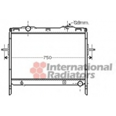 83002128 VAN WEZEL Радиатор, охлаждение двигателя