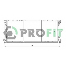 PR 9537A1 PROFIT Радиатор, охлаждение двигателя