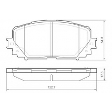 12-1569 E.T.F. Комплект тормозных колодок, дисковый тормоз