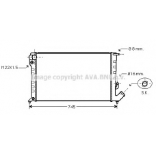 CNA2153 AVA Радиатор, охлаждение двигателя