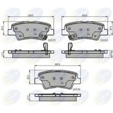 CBP32023 COMLINE Комплект тормозных колодок, дисковый тормоз