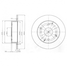 BG3983 DELPHI Тормозной диск