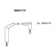 3A00/174 BREMI Комплект проводов зажигания